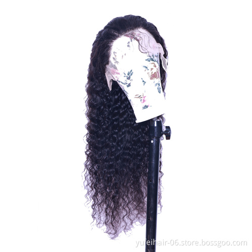 Wholesale Jerry Curly 13X4 Transparent Lace Front Human Hair Wig Natural Long Raw Brazilian Hair Kinky CurlyLace Wig